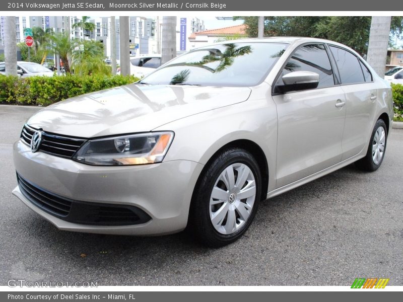 Moonrock Silver Metallic / Cornsilk Beige 2014 Volkswagen Jetta SE Sedan