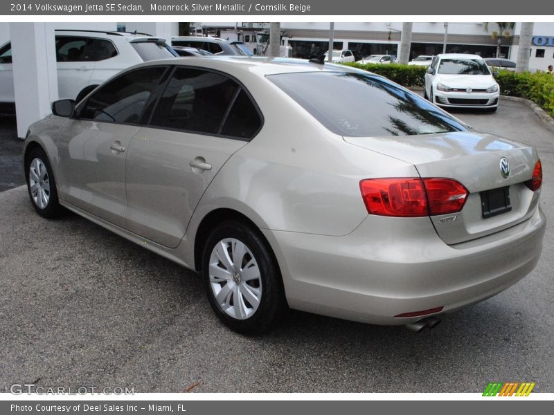 Moonrock Silver Metallic / Cornsilk Beige 2014 Volkswagen Jetta SE Sedan