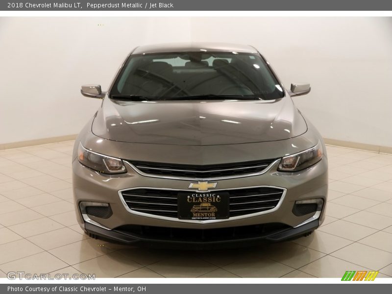 Pepperdust Metallic / Jet Black 2018 Chevrolet Malibu LT