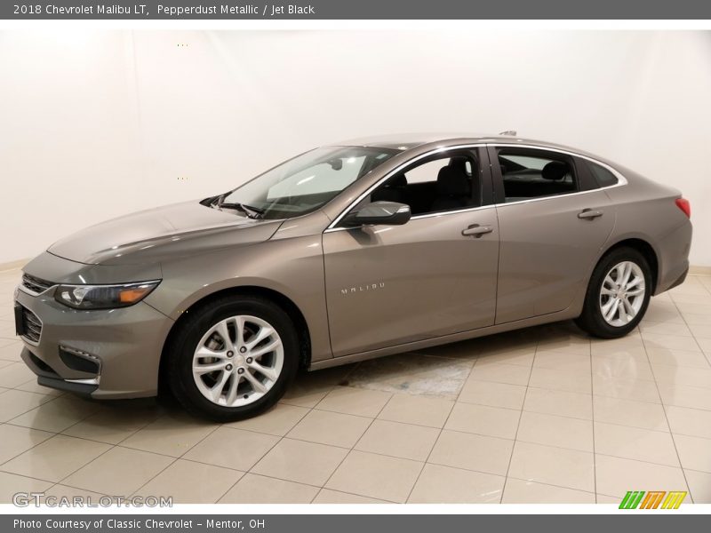 Pepperdust Metallic / Jet Black 2018 Chevrolet Malibu LT