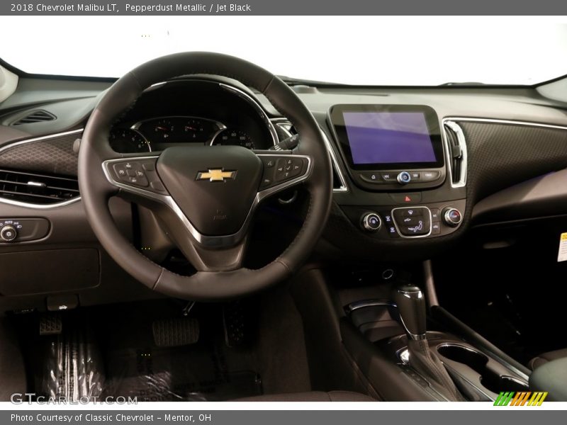 Pepperdust Metallic / Jet Black 2018 Chevrolet Malibu LT