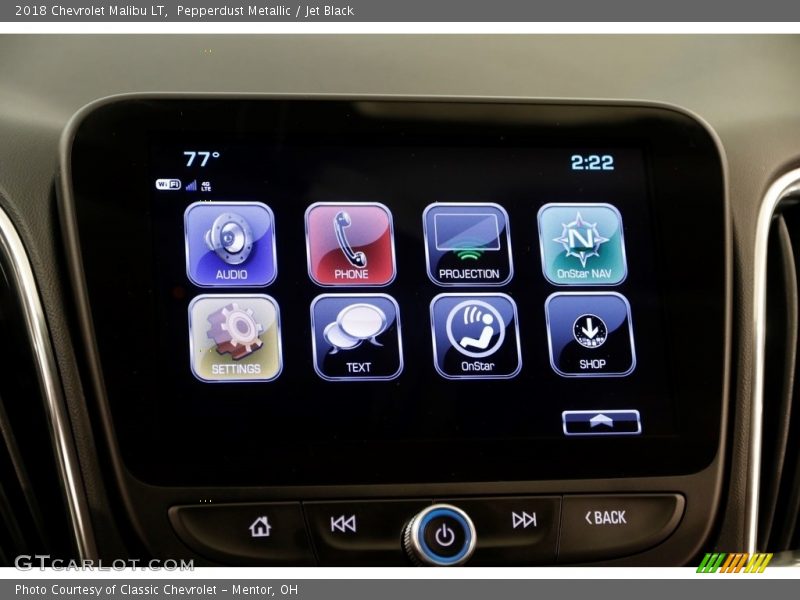 Pepperdust Metallic / Jet Black 2018 Chevrolet Malibu LT