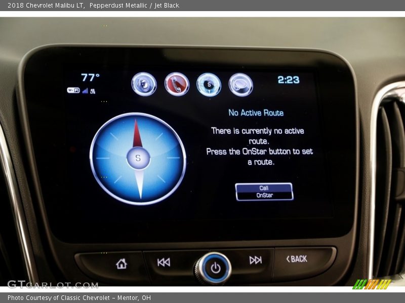 Pepperdust Metallic / Jet Black 2018 Chevrolet Malibu LT