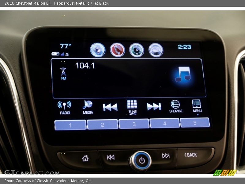 Pepperdust Metallic / Jet Black 2018 Chevrolet Malibu LT