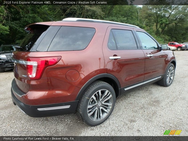 Cinnamon Glaze / Medium Soft Ceramic 2018 Ford Explorer Platinum 4WD