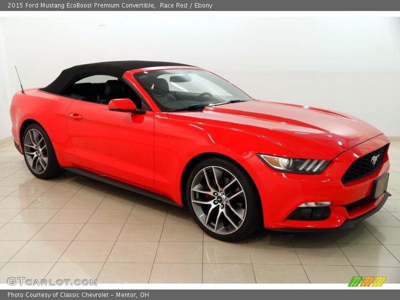 Race Red / Ebony 2015 Ford Mustang EcoBoost Premium Convertible