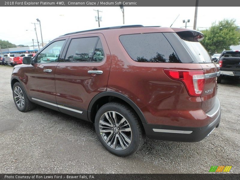 Cinnamon Glaze / Medium Soft Ceramic 2018 Ford Explorer Platinum 4WD