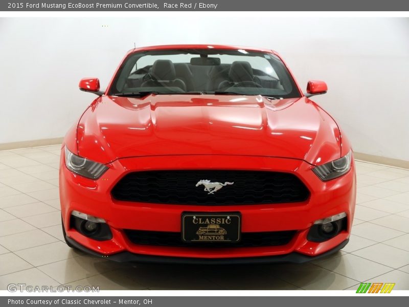Race Red / Ebony 2015 Ford Mustang EcoBoost Premium Convertible