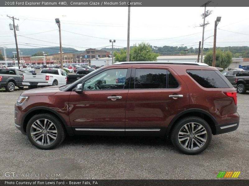 Cinnamon Glaze / Medium Soft Ceramic 2018 Ford Explorer Platinum 4WD