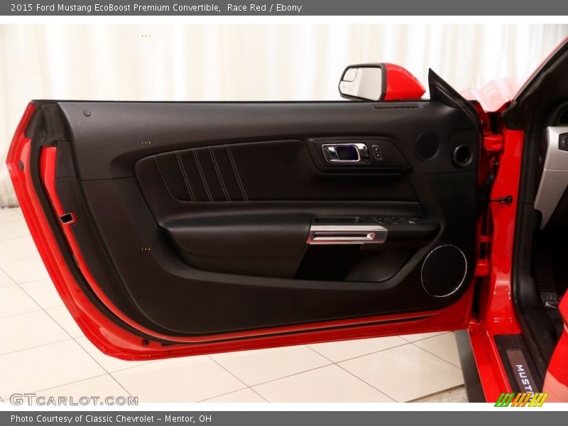 Race Red / Ebony 2015 Ford Mustang EcoBoost Premium Convertible