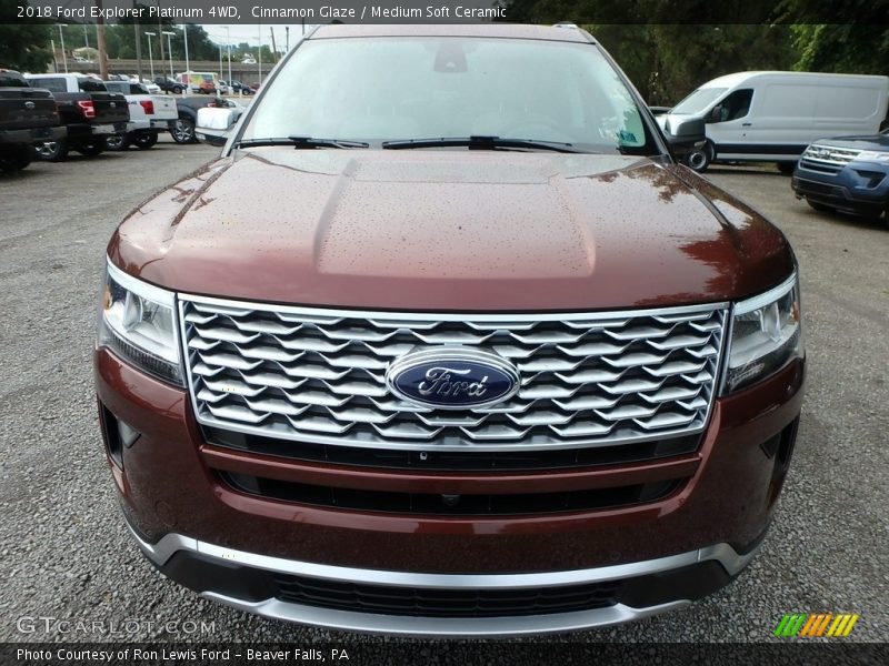 Cinnamon Glaze / Medium Soft Ceramic 2018 Ford Explorer Platinum 4WD