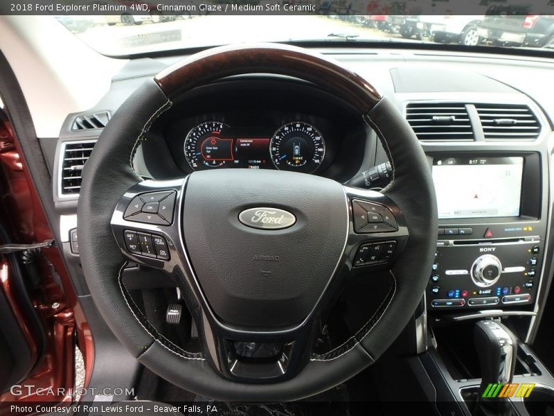  2018 Explorer Platinum 4WD Steering Wheel