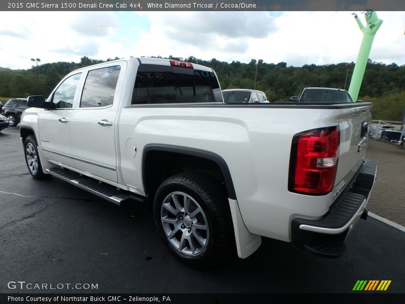White Diamond Tricoat / Cocoa/Dune 2015 GMC Sierra 1500 Denali Crew Cab 4x4