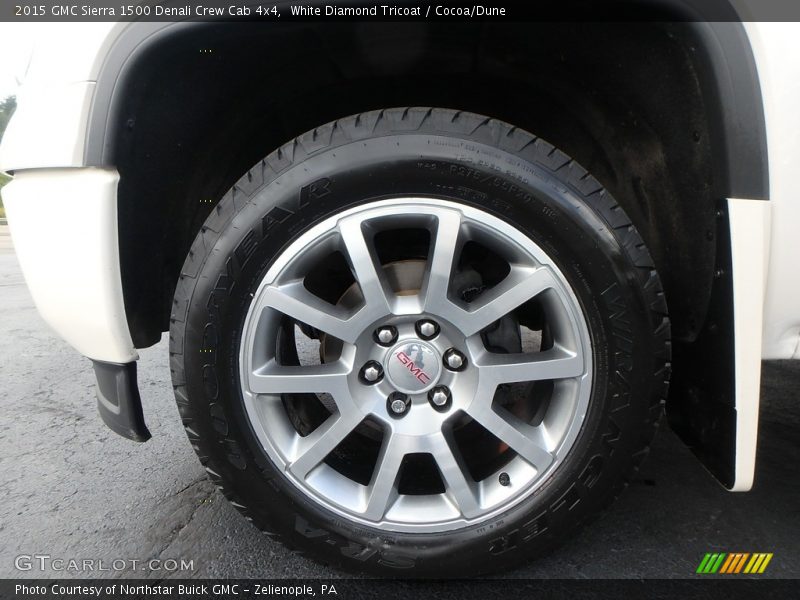 White Diamond Tricoat / Cocoa/Dune 2015 GMC Sierra 1500 Denali Crew Cab 4x4