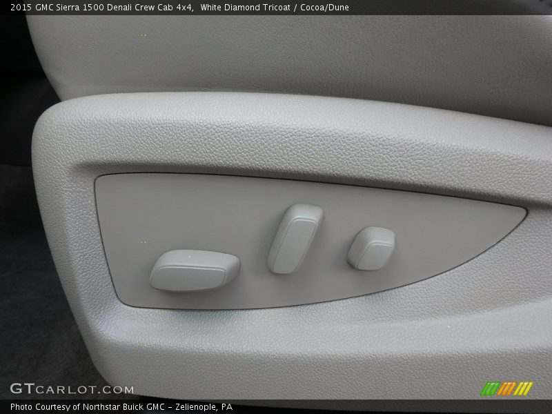 White Diamond Tricoat / Cocoa/Dune 2015 GMC Sierra 1500 Denali Crew Cab 4x4