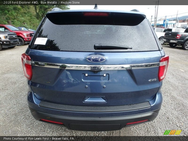 Blue Metallic / Medium Stone 2018 Ford Explorer 4WD