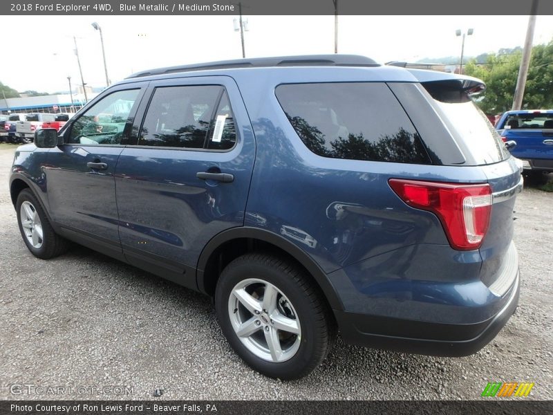 Blue Metallic / Medium Stone 2018 Ford Explorer 4WD