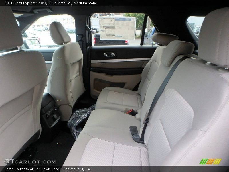 Blue Metallic / Medium Stone 2018 Ford Explorer 4WD