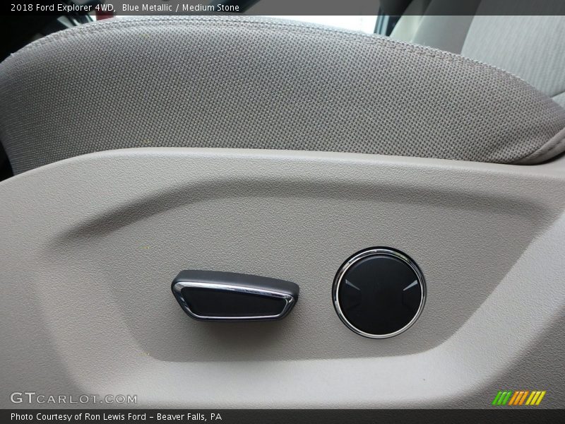 Blue Metallic / Medium Stone 2018 Ford Explorer 4WD