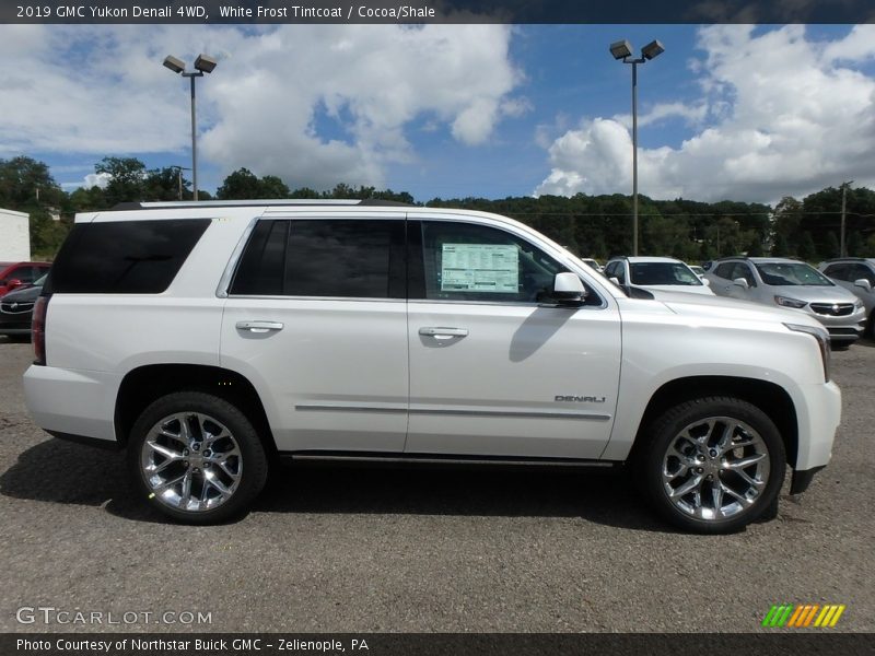 White Frost Tintcoat / Cocoa/Shale 2019 GMC Yukon Denali 4WD