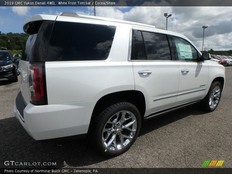 White Frost Tintcoat / Cocoa/Shale 2019 GMC Yukon Denali 4WD