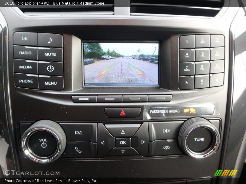 Blue Metallic / Medium Stone 2018 Ford Explorer 4WD