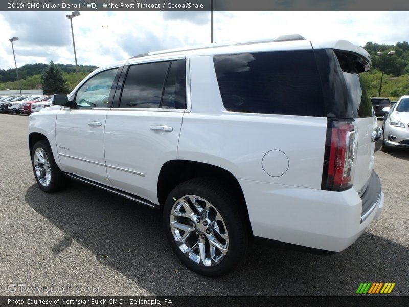 White Frost Tintcoat / Cocoa/Shale 2019 GMC Yukon Denali 4WD