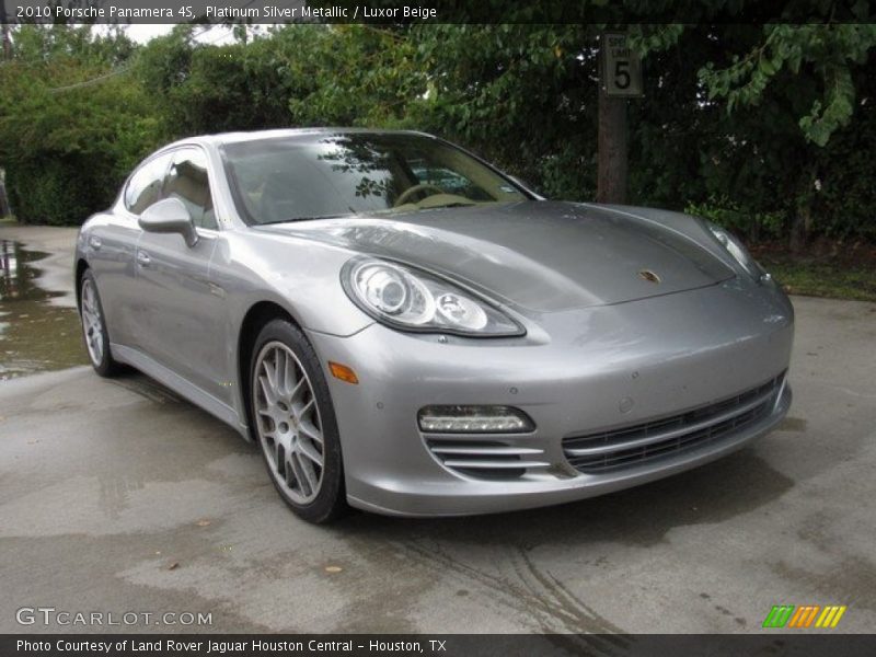 Platinum Silver Metallic / Luxor Beige 2010 Porsche Panamera 4S