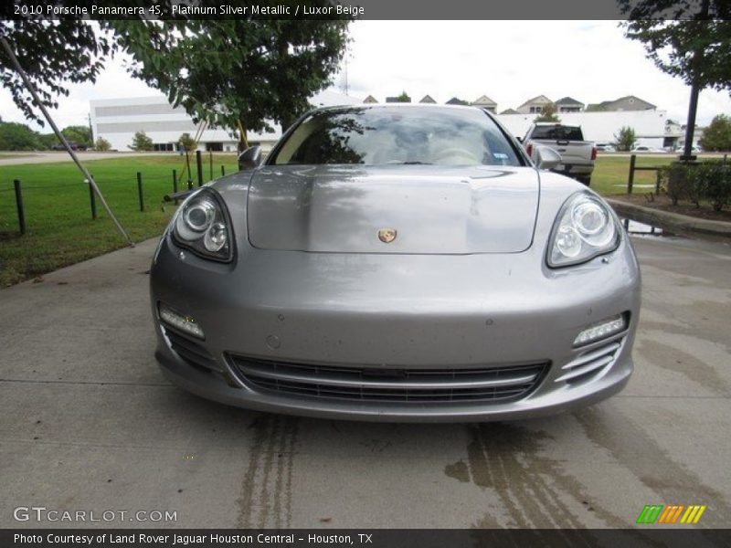 Platinum Silver Metallic / Luxor Beige 2010 Porsche Panamera 4S