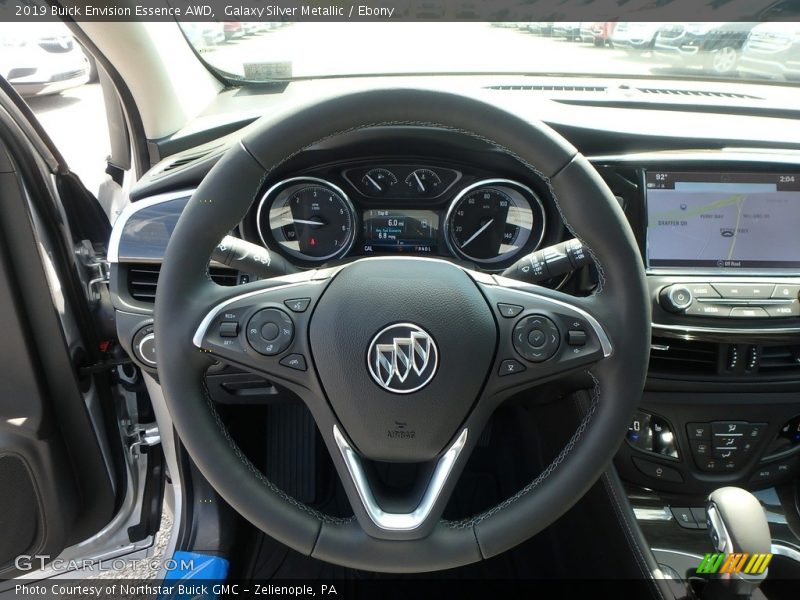 Galaxy Silver Metallic / Ebony 2019 Buick Envision Essence AWD