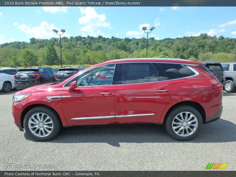 Red Quartz Tintcoat / Shale/Ebony Accents 2019 Buick Enclave Premium AWD