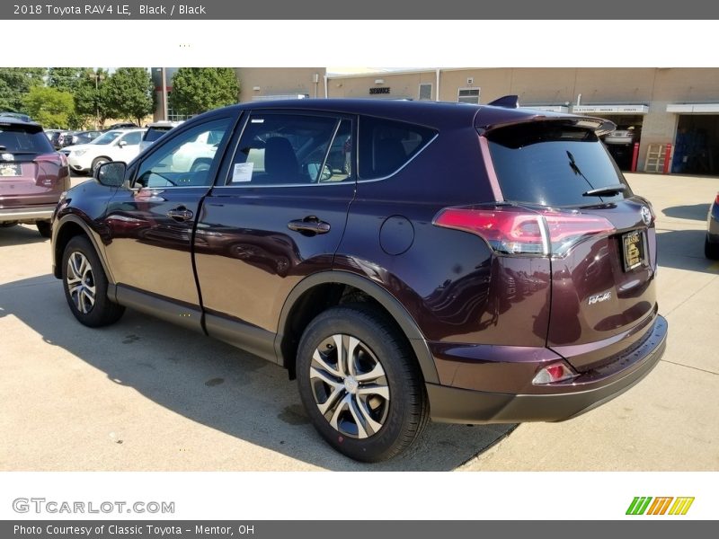 Black / Black 2018 Toyota RAV4 LE
