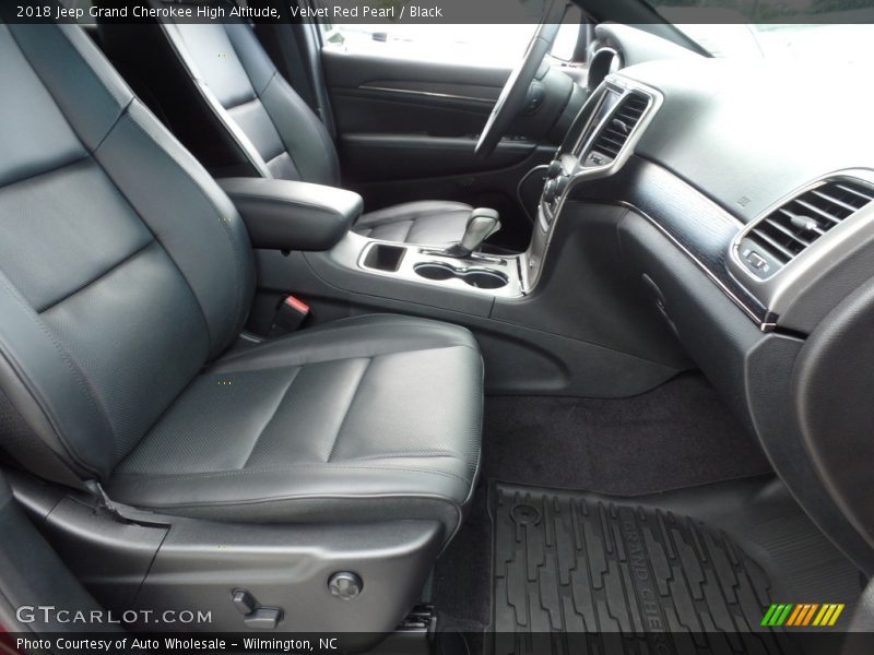 Velvet Red Pearl / Black 2018 Jeep Grand Cherokee High Altitude