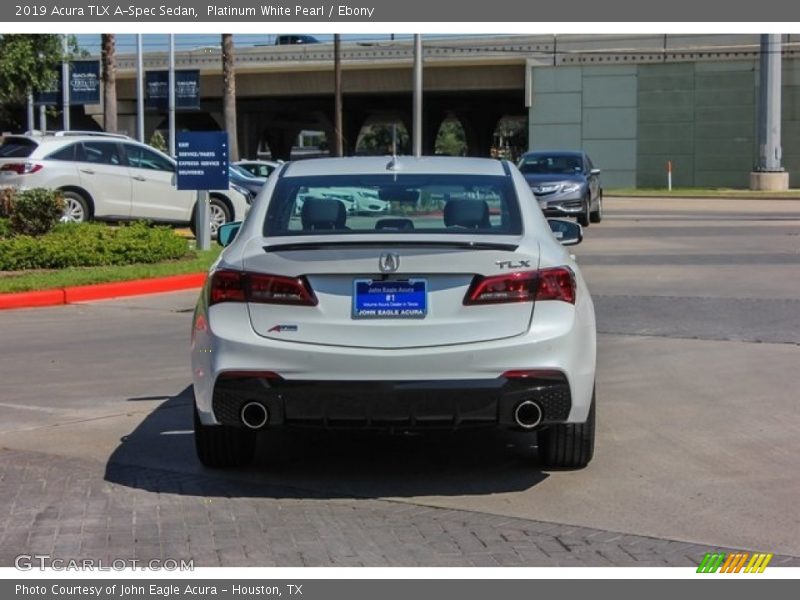 Platinum White Pearl / Ebony 2019 Acura TLX A-Spec Sedan