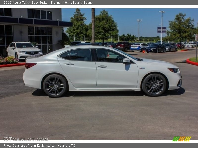Platinum White Pearl / Ebony 2019 Acura TLX A-Spec Sedan