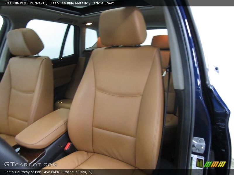 Deep Sea Blue Metallic / Saddle Brown 2016 BMW X3 xDrive28i