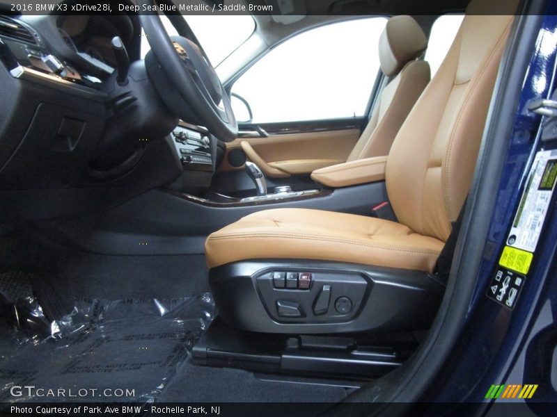 Deep Sea Blue Metallic / Saddle Brown 2016 BMW X3 xDrive28i
