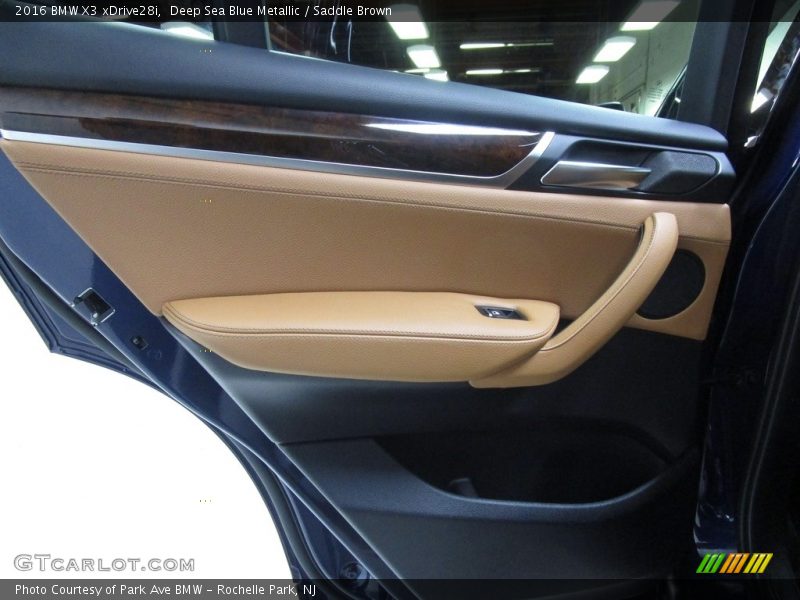 Deep Sea Blue Metallic / Saddle Brown 2016 BMW X3 xDrive28i