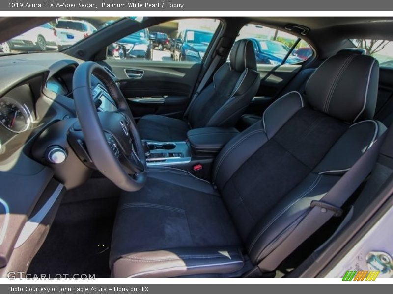 Platinum White Pearl / Ebony 2019 Acura TLX A-Spec Sedan