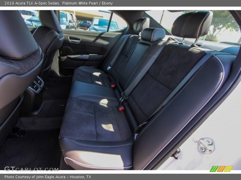 Platinum White Pearl / Ebony 2019 Acura TLX A-Spec Sedan