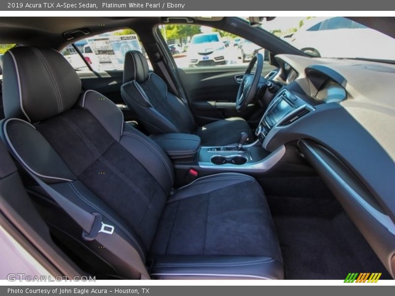 Platinum White Pearl / Ebony 2019 Acura TLX A-Spec Sedan