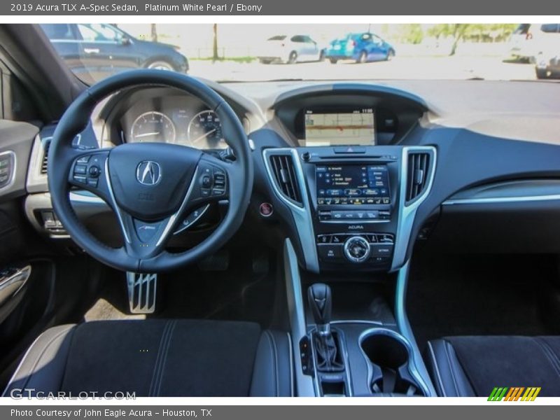 Platinum White Pearl / Ebony 2019 Acura TLX A-Spec Sedan