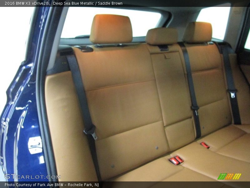 Deep Sea Blue Metallic / Saddle Brown 2016 BMW X3 xDrive28i