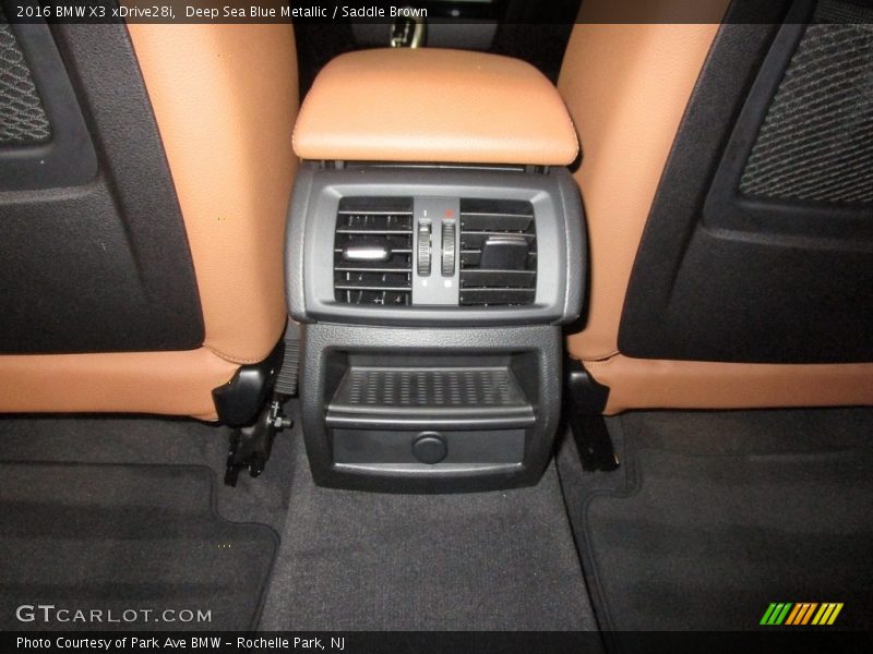 Deep Sea Blue Metallic / Saddle Brown 2016 BMW X3 xDrive28i