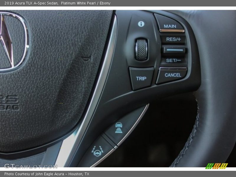 Platinum White Pearl / Ebony 2019 Acura TLX A-Spec Sedan
