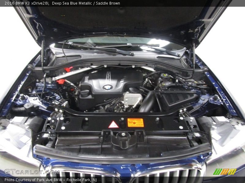 Deep Sea Blue Metallic / Saddle Brown 2016 BMW X3 xDrive28i