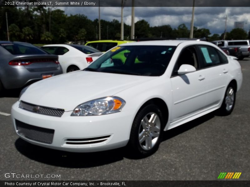 Summit White / Ebony 2012 Chevrolet Impala LT