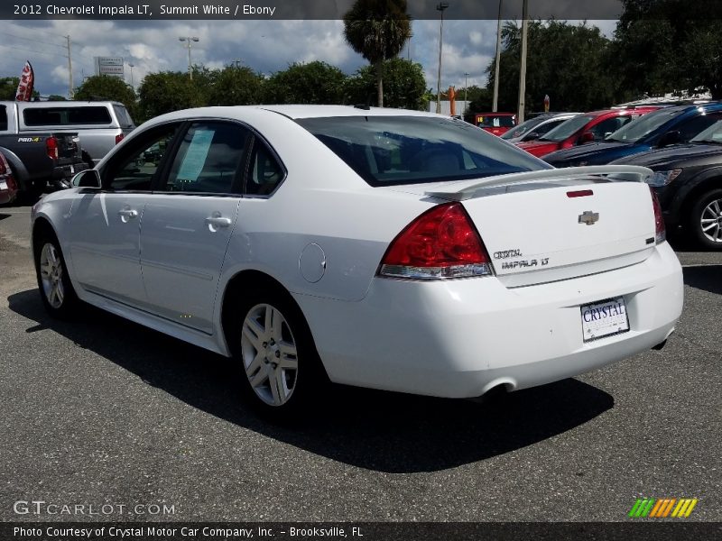 Summit White / Ebony 2012 Chevrolet Impala LT