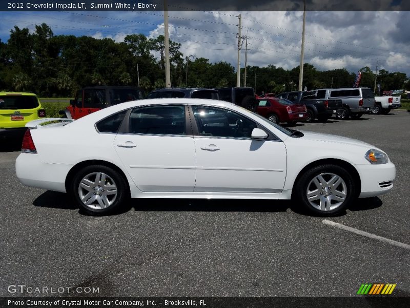 Summit White / Ebony 2012 Chevrolet Impala LT