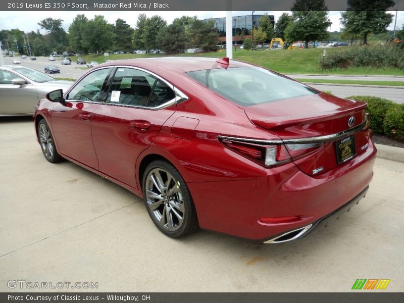 Matador Red Mica / Black 2019 Lexus ES 350 F Sport